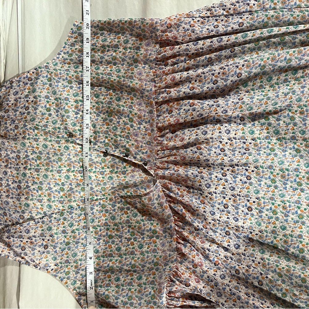 Anthropologie Maeve Violetta Sheer Floral Sleeveless Summer Dress - Picture 14 of 16